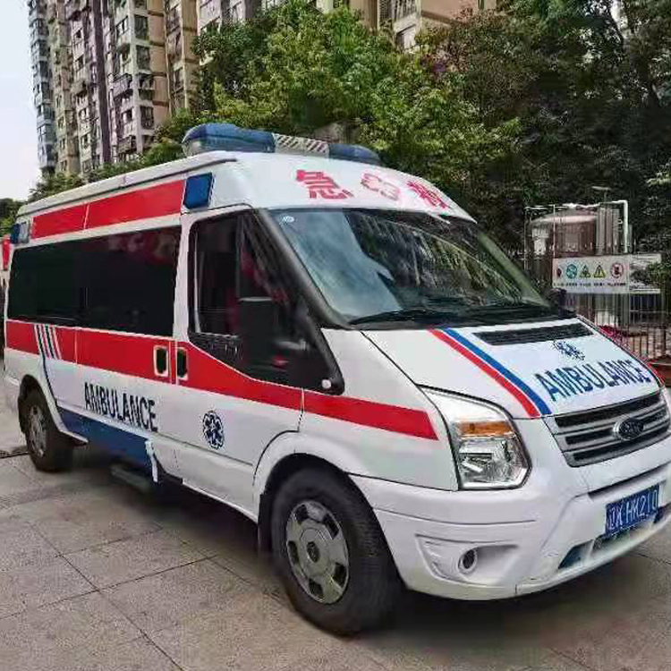 海原长途救护车护送病人返乡